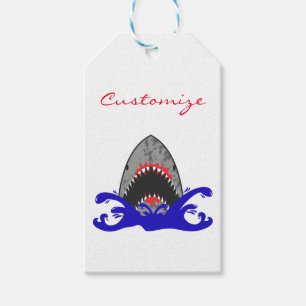 Étiquettes-cadeau Bloody Shark Jaws Thunder_Cove