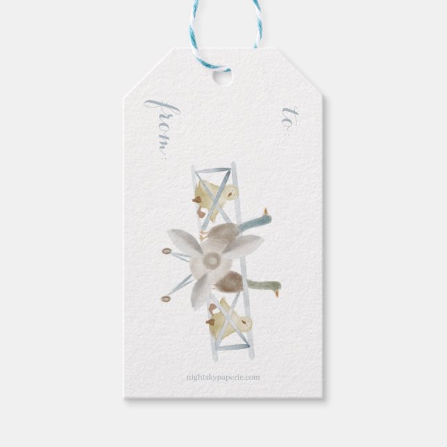 Étiquettes-cadeau Blue Airplane Gift Tag (Devant)
