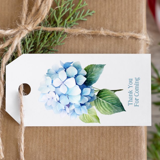 Étiquettes-cadeau Blue Hydrangea Favoriser Tags & Gift Tags (Créateur téléchargé)