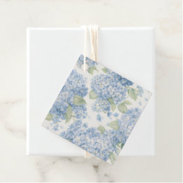Étiquettes Cadeau Blue Hydrangea Luxe Gift Tag | Coastal Hamptons