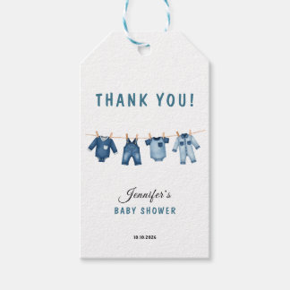Étiquettes-cadeau Blue Jean Baby Shower - Denim Theme