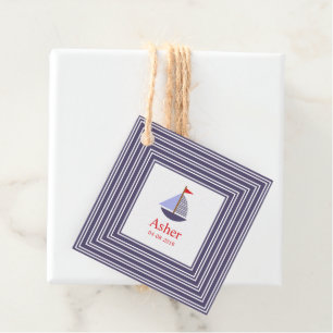 Étiquettes Cadeau Blue Marinez Inspitation Design for Childrens