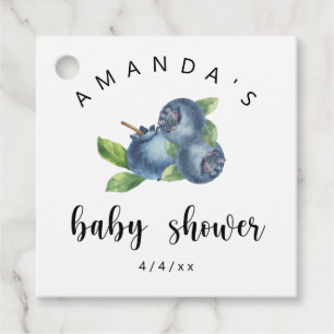 Étiquettes Cadeau Blueberries - Baby shower