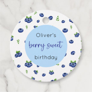 Étiquettes Cadeau Blueberry Birthday Berry Sweet