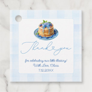 Étiquettes Cadeau Blueberry Pancake Baby Brunch Douche Merci