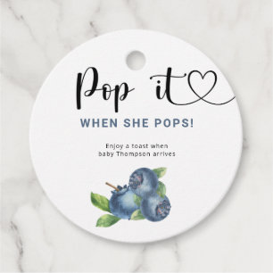 Étiquettes Cadeau Blueberry - Pop it When it pops