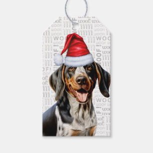 Étiquettes-cadeau Bluetick Coonhound Chien Noël