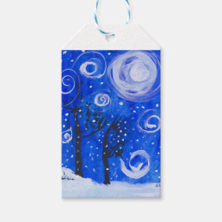Étiquettes-cadeau Blustery Blizzard