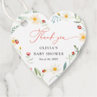 Bogue d'amour Baby shower de jardin Merci