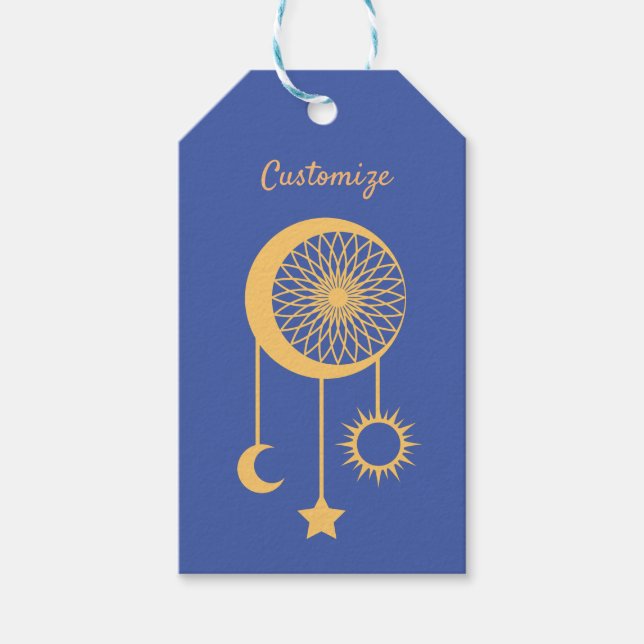 Étiquettes-cadeau Bohemian Dream Catcher Thunder_Cove (Devant)