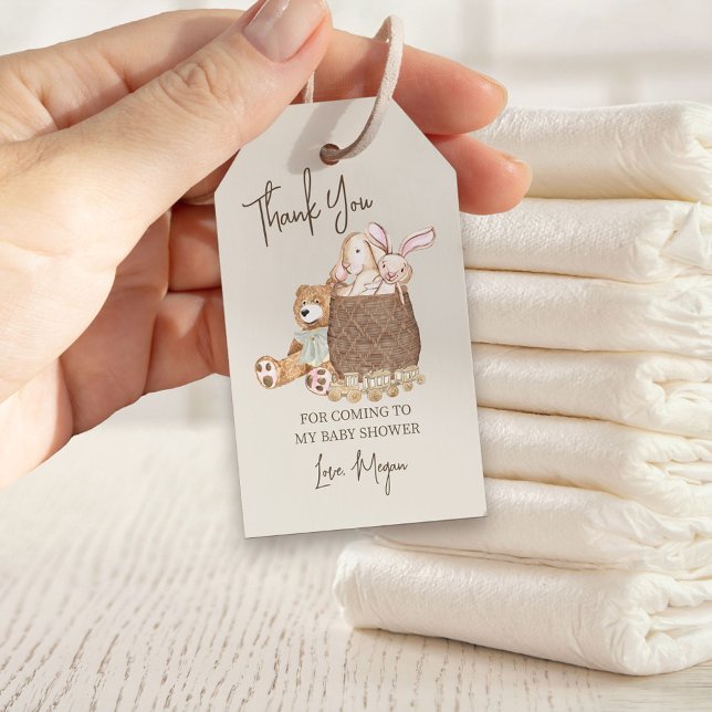 Étiquettes-cadeau Boho Baby Nursery thème Merci (Baby shower thank you tags from my Boho Baby Nursery collection)