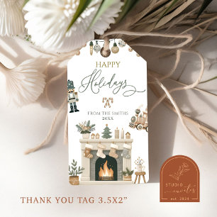 Étiquettes-cadeau Boho Christmas Nutcracker Happy Holiday Gift Tags