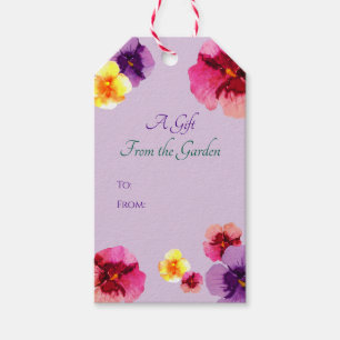 Étiquettes-cadeau Boho Fête de Jardin d'Été Élégant Floral Coloré
