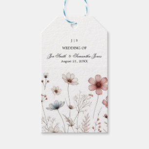 Étiquettes-cadeau Boho floral été simple