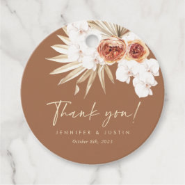 Étiquettes Cadeau Boho Floral Wedding Favor Tags