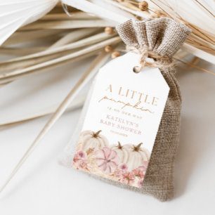 Étiquettes-cadeau Boho Girls Pampas Grass Citrouille Favoriser &