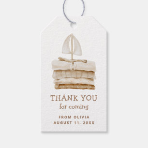 Étiquettes-cadeau Boho mignon jouet pastel navire. Bébé anniversaire