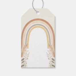 Étiquettes-cadeau Boho Rainbow Baby Shower Favor Tags – Watercolor