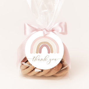 Étiquettes Cadeau Boho Rainbow fête d'anniversaire