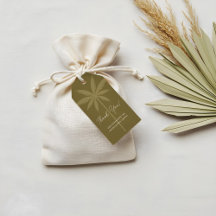 Boho Retro Tropical Palm Tree Merci de graduation