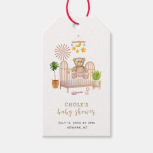 Étiquettes-cadeau Boho Teddy Bear Nursery Baby shower