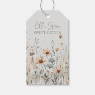 Étiquettes-cadeau Boho Wildflower