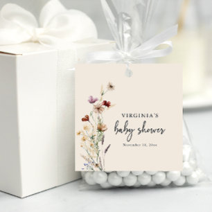 Étiquettes Cadeau Boho Wildflower