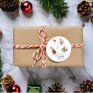 Étiquettes Cadeau Bombe au chocolat chaud