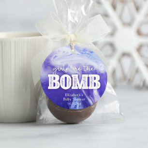 Étiquettes Cadeau Bombe Baby shower de la baignoire Favoriser balise