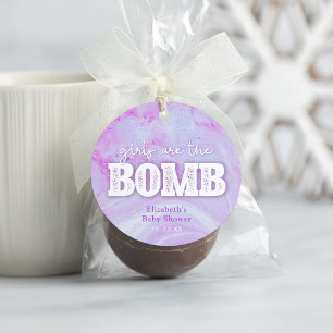 Étiquettes Cadeau Bombe Baby shower de la baignoire Favoriser balise