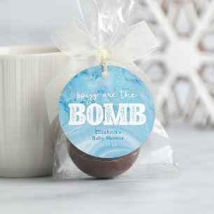 Étiquettes Cadeau Bombe Baby shower de la baignoire Favoriser balise