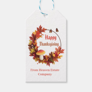 Étiquettes-cadeau Bon thanksgiving de congé d'automne moderne person