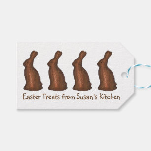 Étiquettes-cadeau Bonbons de Pâques Lait Chocolat Lapin Lapin Lapin