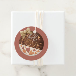 Étiquettes Cadeau Bonjour Saint-Valentin Amour