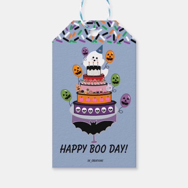 Étiquettes-cadeau Bonne fête du Boo Day (Devant)