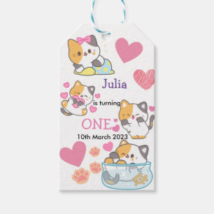 Étiquettes-cadeau Bonté d'anniversaire à la petite fille