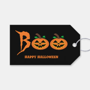 Étiquettes-cadeau Boo ! Balise cadeau Citrouille Halloween