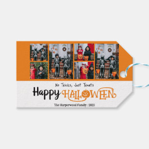 Étiquettes-cadeau Boo citrouille jack-o-lanterne Halloween Collage p