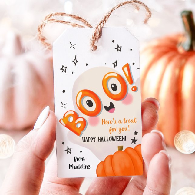Étiquettes-cadeau Boo ! Halloween mignonne Ghost Treat for You Favor (Créateur téléchargé)