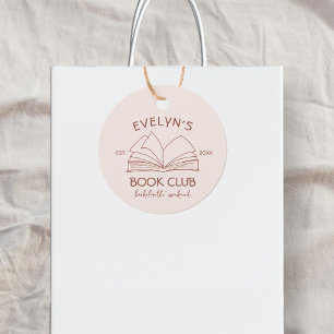 Étiquettes Cadeau Book Club Bookish Hand Drake Bachelorette Party