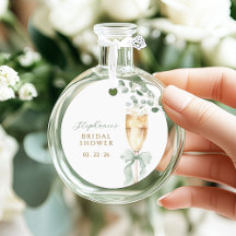 Botanical Floral Bridal Shower Favor Tags