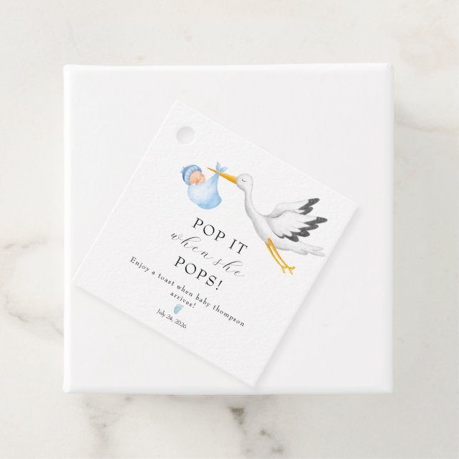 Étiquettes Cadeau Bouche | Balises de préférence de Baby shower (En situation)