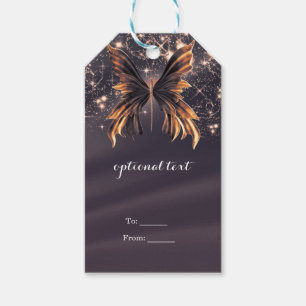Étiquettes-cadeau Bouche en or Imaginaire papillon