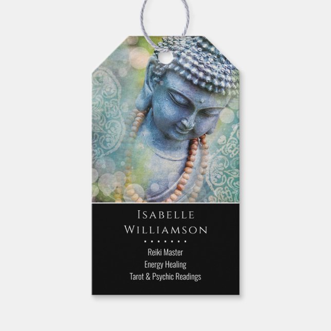 Étiquettes-cadeau Bouddha Zen Reiki Méditation Yoga Sacré Spirituel (Devant)
