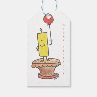 Étiquettes-cadeau Bougie d'anniversaire