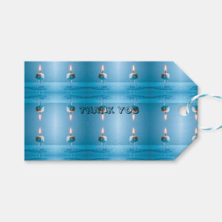 Étiquettes-cadeau Bougie flottante élégante