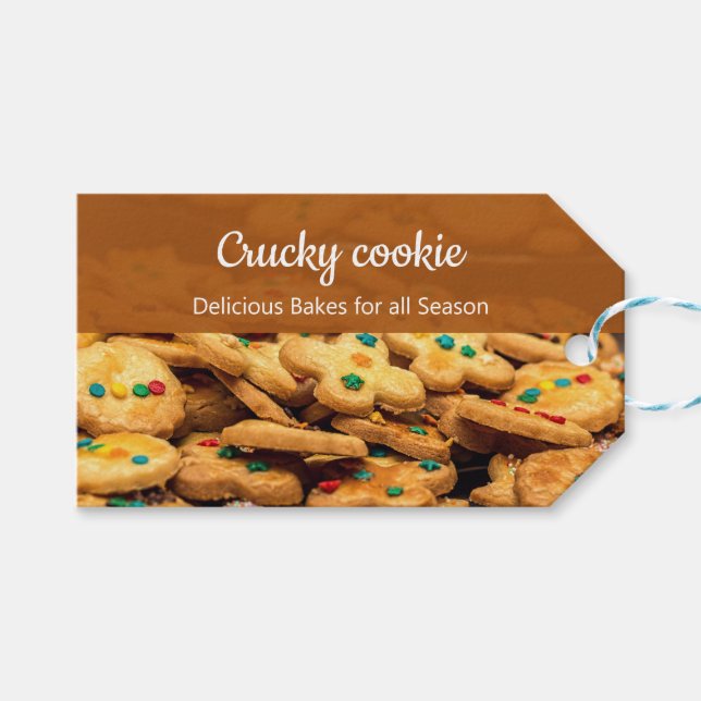 Étiquettes-cadeau Boulangerie de biscuits professionnels Carte de vi (Devant (Horizontal))