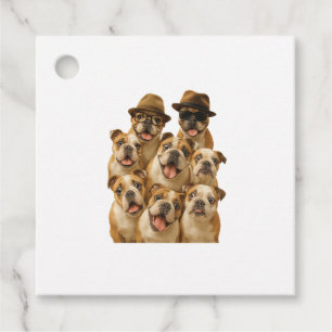 Étiquettes Cadeau Bouledogue