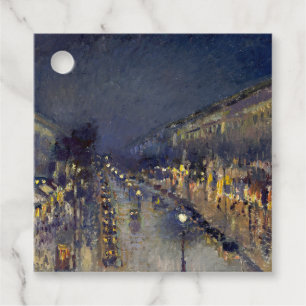 Étiquettes Cadeau Boulevard Montmartre à Night Pissarro