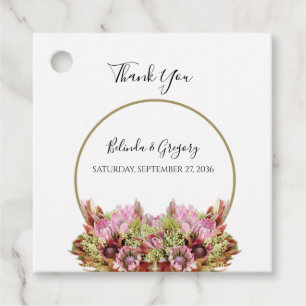Étiquettes Cadeau Bouquet de fleurs sauvages rustique Mariage cadeau